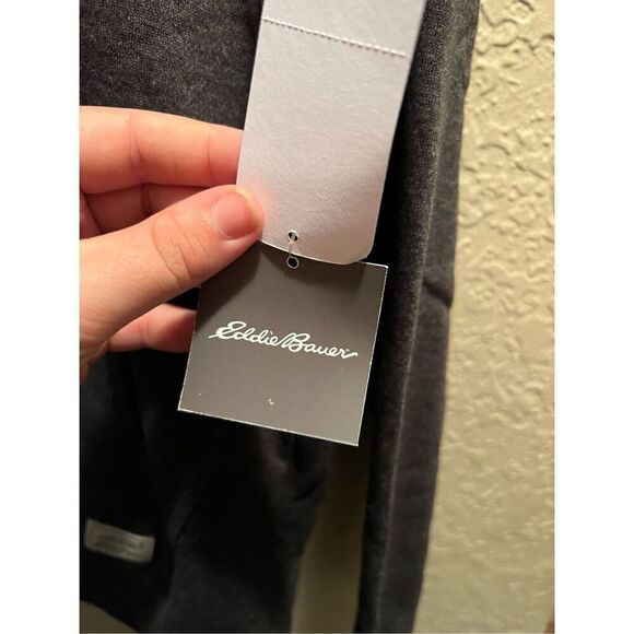 Eddie Bauer Charcoal Heather Grey Pullover Hoodie Woman’s Medium NEW - Picture 8 of 13